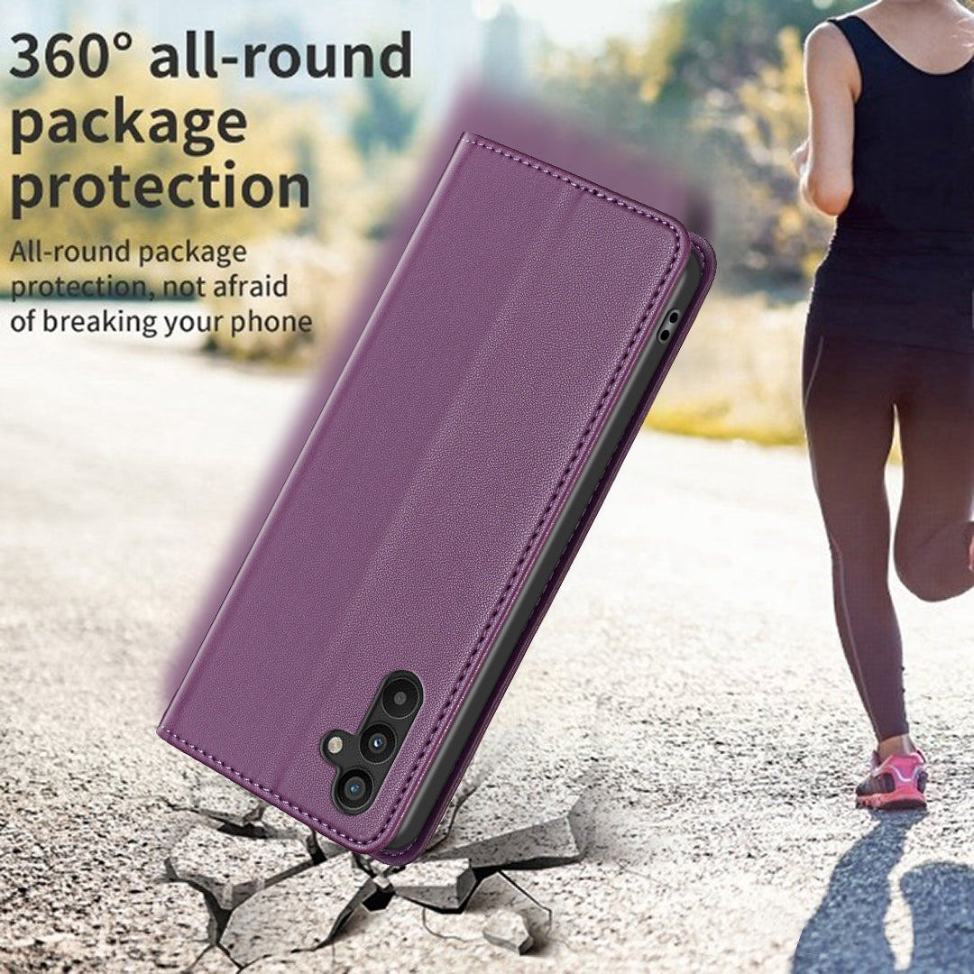 BINFEN COLOR BF18 For Samsung Galaxy A34 5G PU Leather Folio Cover Flip Stand Card Slot Phone Case BINFEN COLOR BF18 For Samsung Galaxy A34 5G PU Leather Folio Cover Flip Stand Card Slot Phone Case